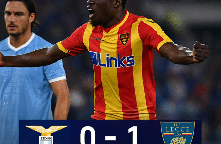 Lazio – Lecce 0-1: Lecce scapă de retrogradare, Lazio ratează Europa