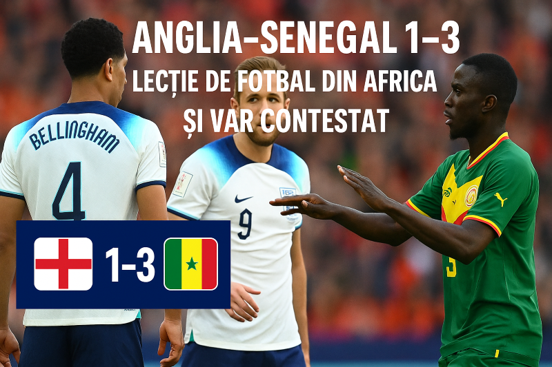 meci Anglia – Senegal 1-3