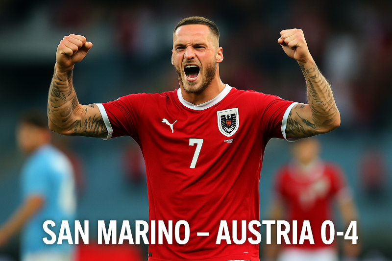 rezultat meci san marino - austria