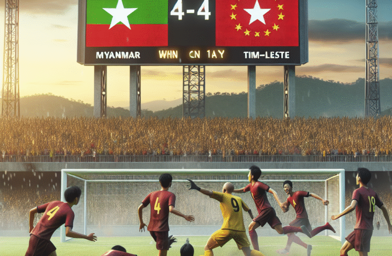 Egal Spectacular: Myanmar U23 și Timor-Leste U23 se Anulează Reciproc într-un Meci Plin de Goluri
