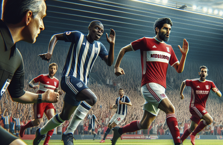 Middlesbrough triumfă în fața lui West Brom într-o luptă captivantă