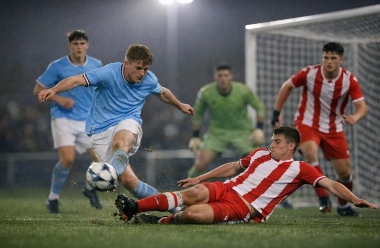 Meci spectaculos între Manchester City U18 și Stoke City U18, scor 4-4