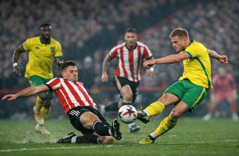 Sheffield Utd – Norwich 1-3: o victorie clară pentru oaspeți, într-un meci decis pe baza eficienței