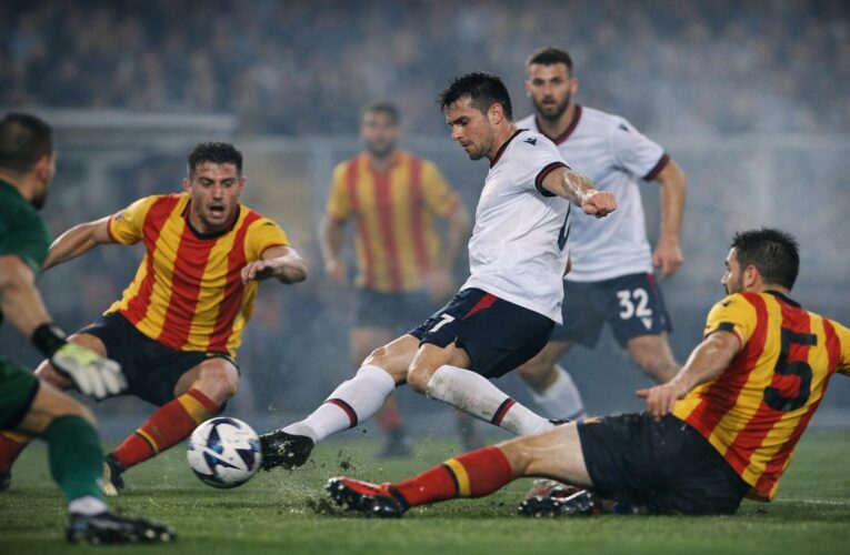 Lecce – Bologna 1-2: o victorie importantă pentru oaspeți, într-un meci decis la limită